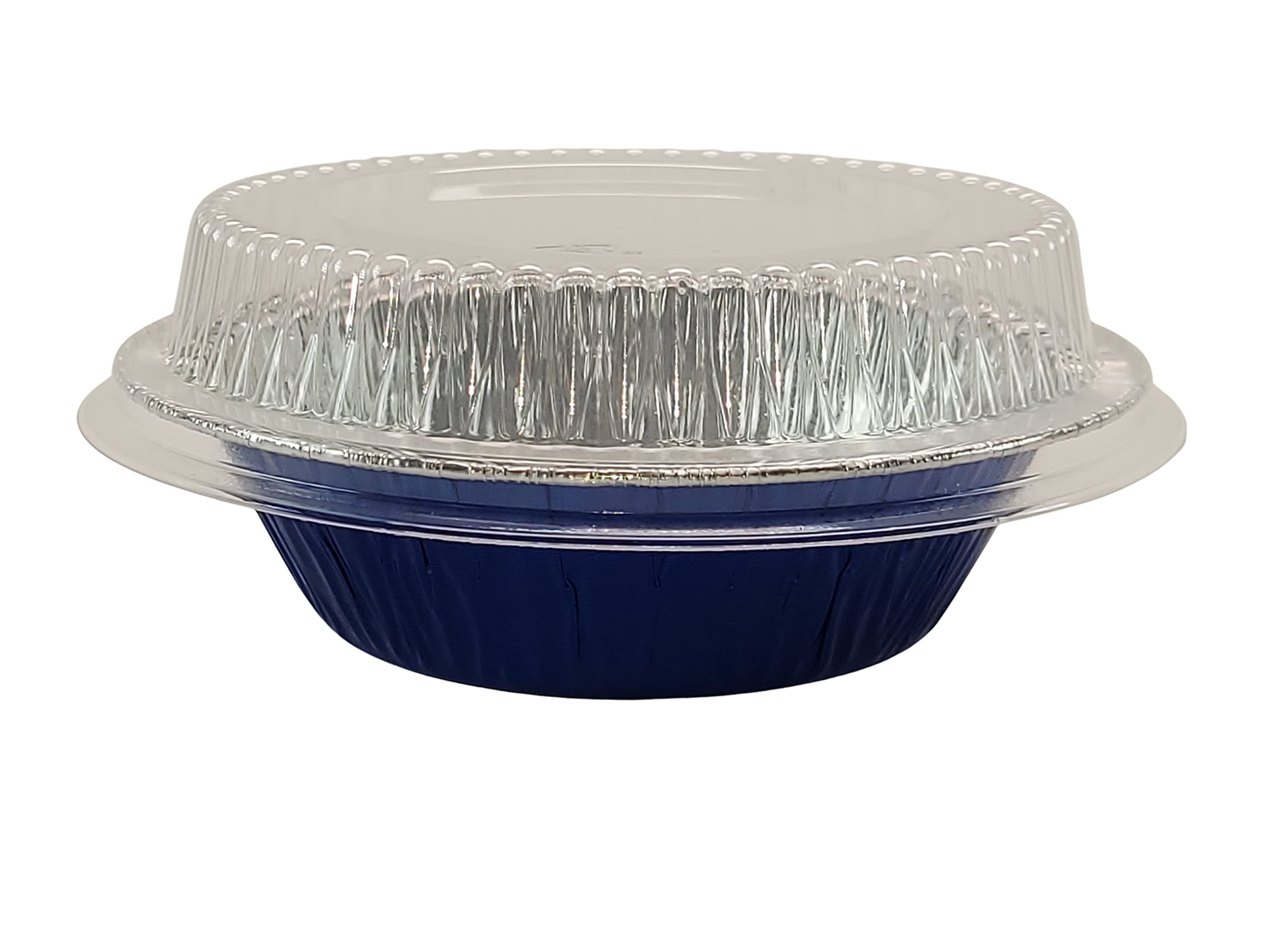 Premium 5 Inch Mini Pie Tins with Lids - Reusable Aluminum Baking Pans for Pies, Tarts, Cobblers & Cakes - Professional & Home Kitchen Essential (1000-Pack, Blue) - Perfect for Holiday Baking, Party Desserts & Meal Prep