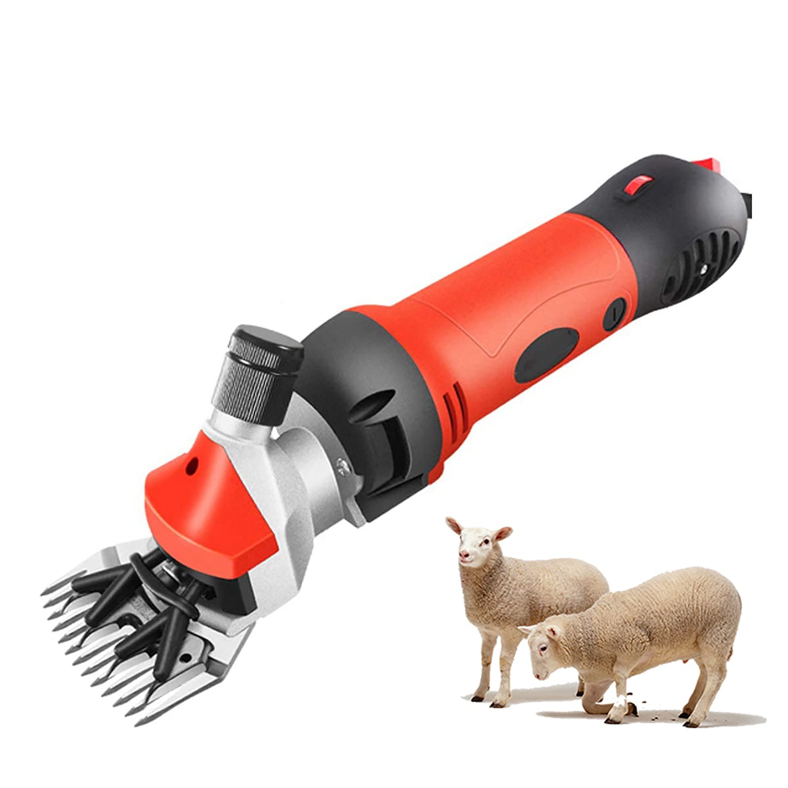 Professional Electric Sheep Shears - 6-Speed Portable Animal Grooming Clippers for Thick Coats & Heavy Duty Hair | Farm Supplies & Livestock Shearing Tool | Perfect for Sheep, Goats, Alpacas & Farm Animal Grooming