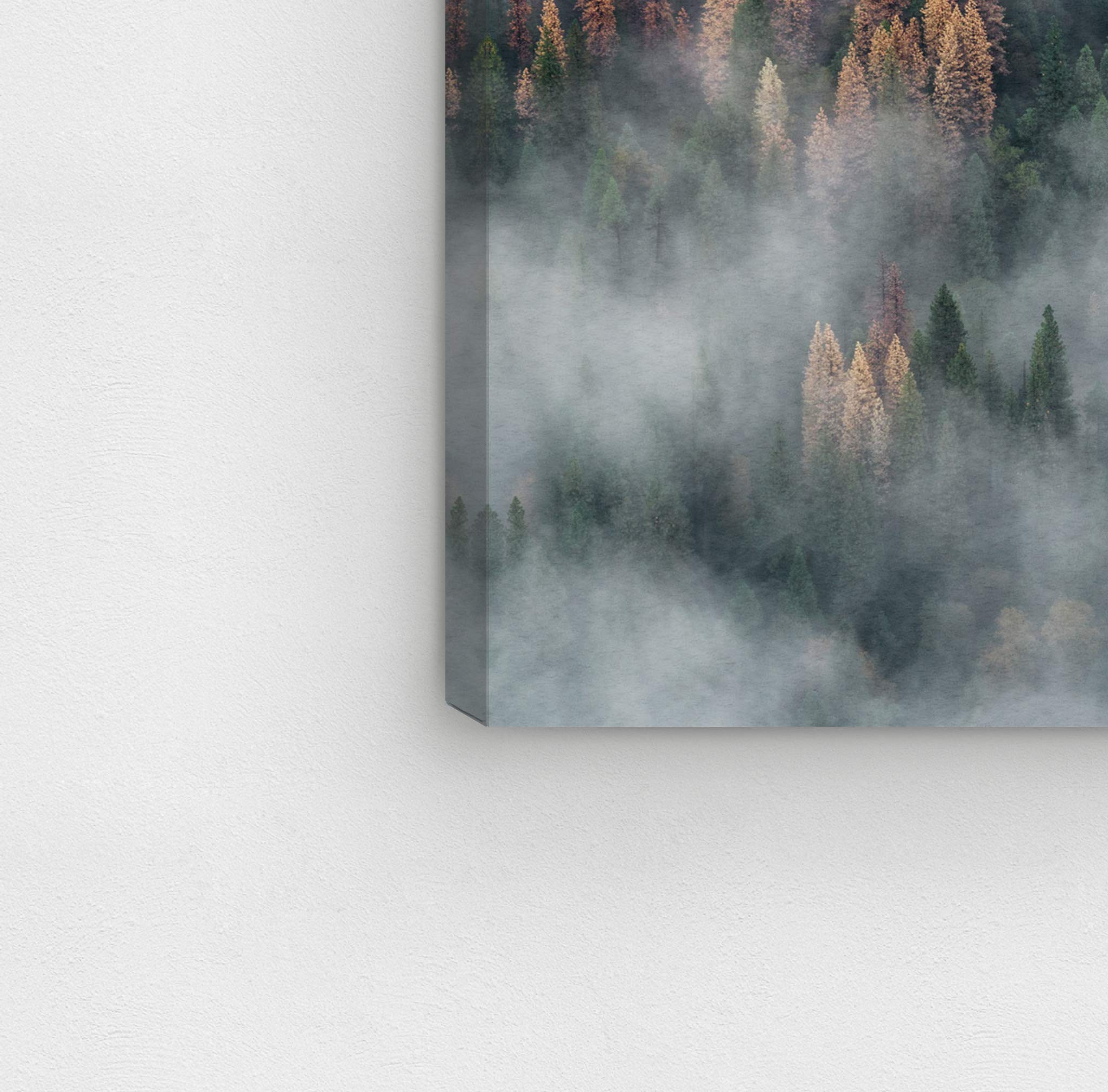 Oliver Gal Artist Co. 'Inmensidad' Nature & Landscape Wall Art Canvas Print - 36x24 Inches, Green & White - Perfect for Living Room, Bedroom & Office Décor