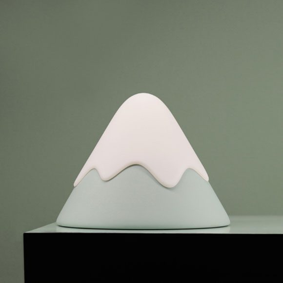 OSC Mini Snow Mountain LED Night Light - Cordless Rechargeable Bedside Lamp with 7 Color Changing Modes, Perfect for Kids Room, Nursery, Bedroom Decor & Relaxation