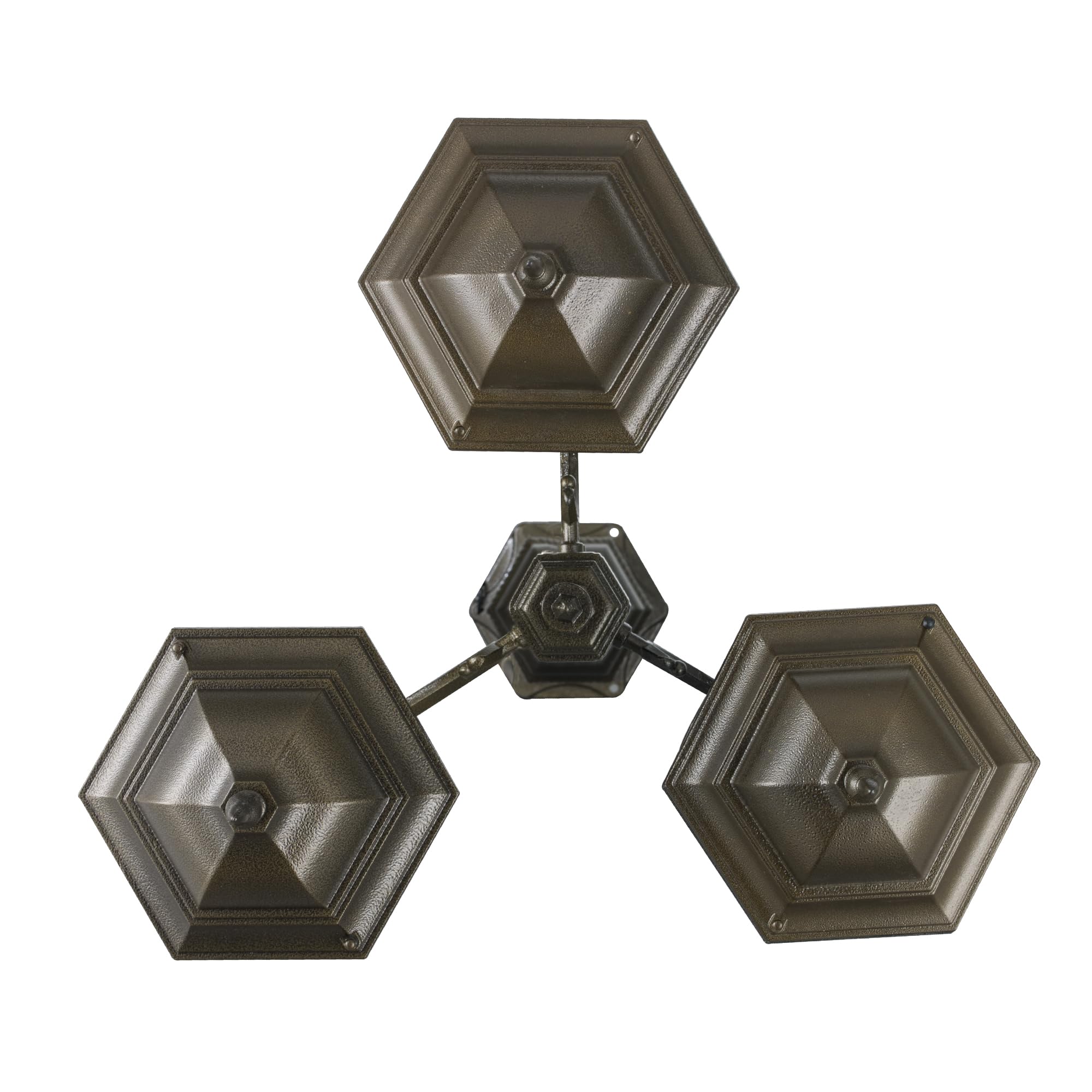 Trans Globe Lighting 4719 BRZ Villa Nueva Collection 96 Inch 3-Light Outdoor Lamp Post Set with Bronze Finish - Traditional Style Light Fixture for Garden, Patio, Walkway & Driveway Lighting