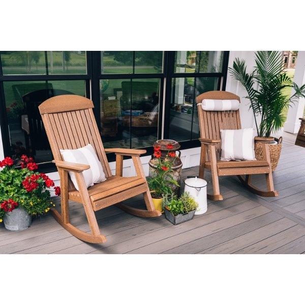 Poly Porch Rocker Chair - Durable Outdoor Rocking Chair for Patio, Garden & Deck - Perfect for Relaxing, Reading & Enjoying Nature