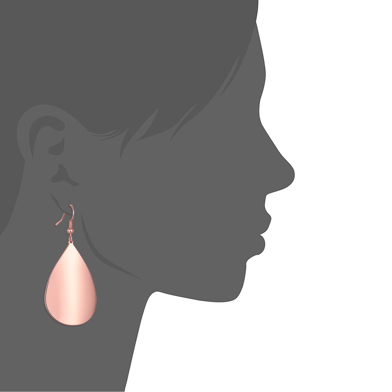 Handmade Teardrop Earrings - Brushed Gold Dangle Earrings for Women | Boho Chic Jewelry for Parties, Weddings & Everyday Wear