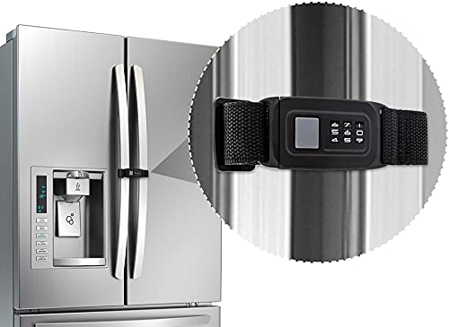 Child Safety Refrigerator Door Lock - Baby Proof Cabinet Latches for Kitchen, Fridge & Oven | Multi-Functional Cabinet Lock for Closed Handle Doors | Perfect for Childproofing Your Home