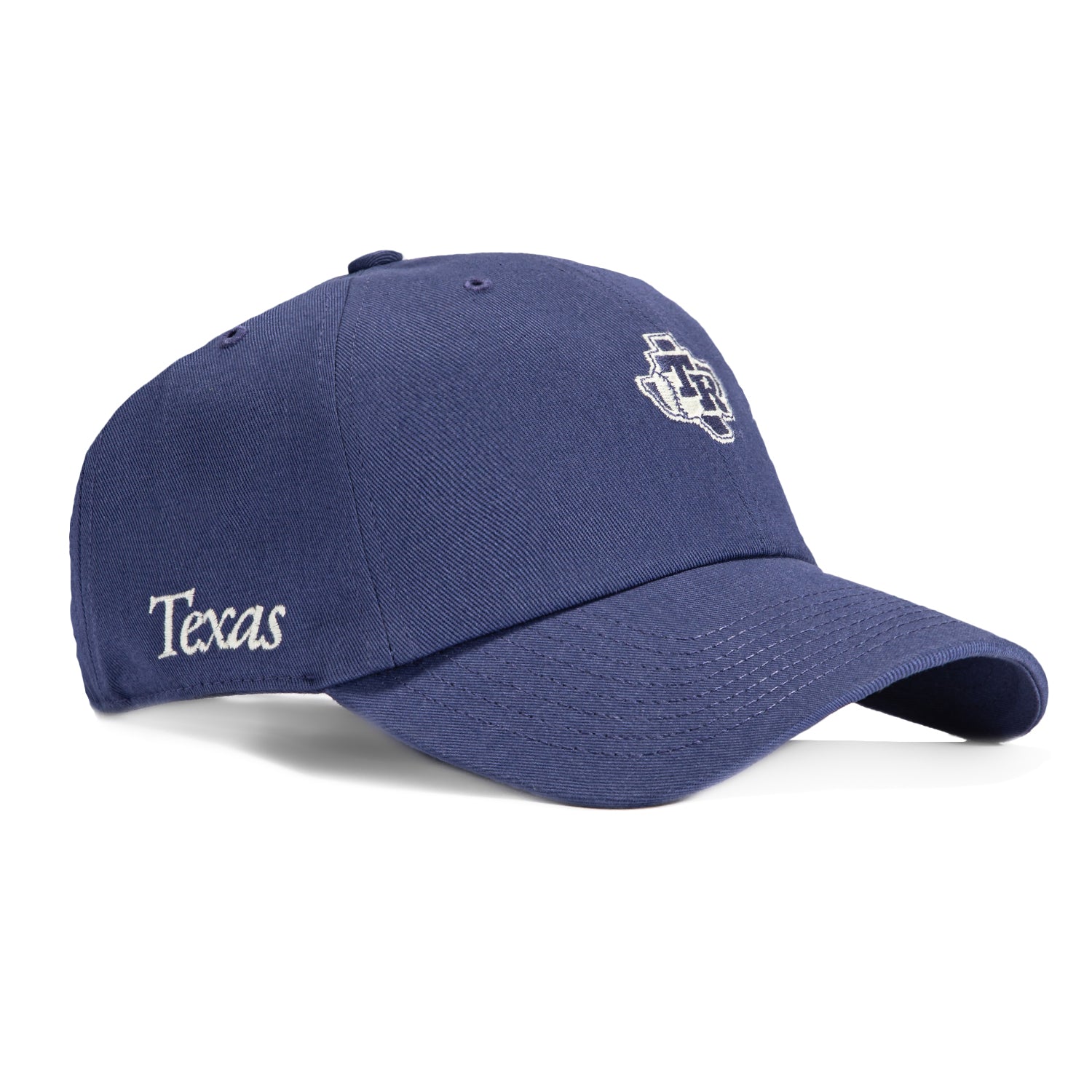 47 Brand Texas Rangers Cleanup Adjustable Baseball Cap - Deep Space Royal Blue - MLB Officially Licensed Hat for Men & Women - Perfect for Baseball Games, Outdoor Activities & Casual Wear