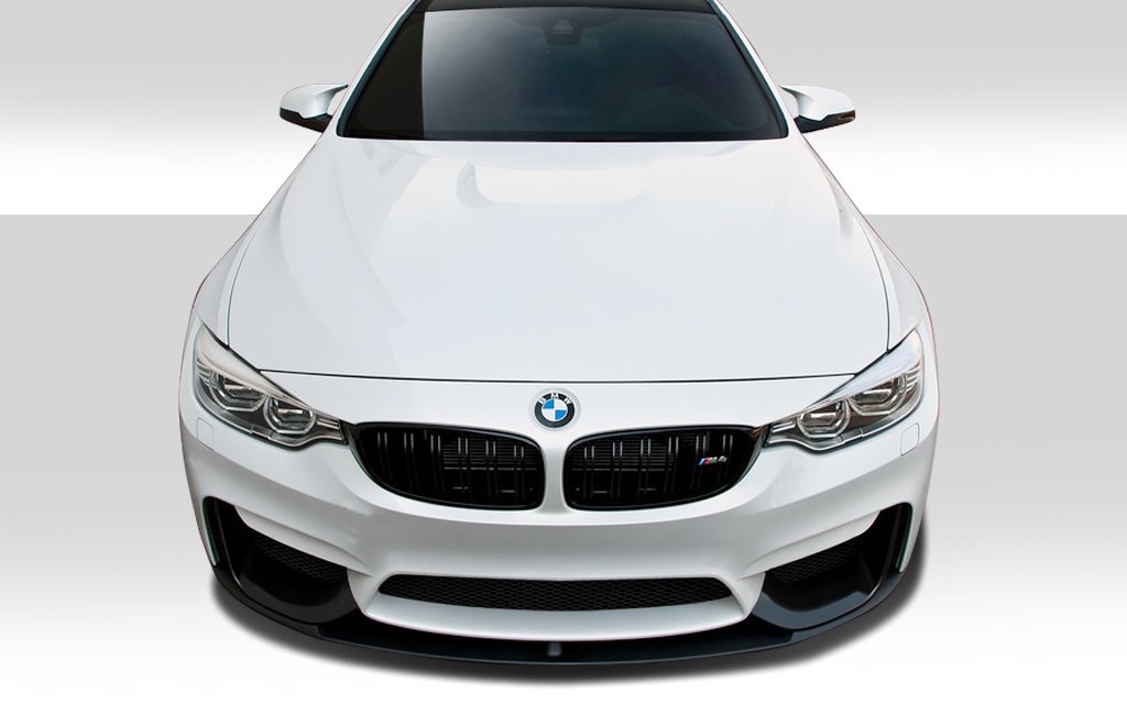 BRIGHTT-96371096 FRP Fiberglass Reinforced Plastic Front Bumper Lip Spoiler for BMW M3 2014-2019 | M Performance Style 2-Piece Splitter | Enhances Aerodynamics & Sporty Look | Perfect for Street Racing & Car Shows