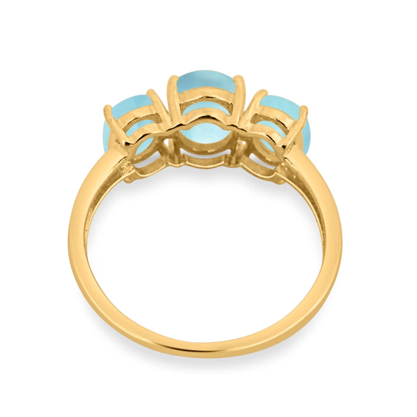 3 Stone Oval Created Opal Fashion Ring - 925 Sterling Silver Jewelry for Women, Elegant Gift for Birthday, Anniversary & Special Occasions