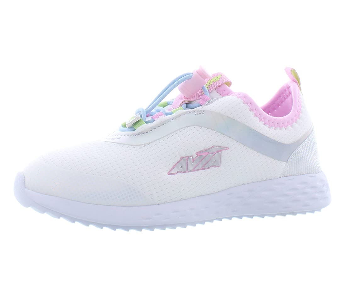 Avia Avi Spirit Slip-On Girls' Sneakers - Lightweight Breathable Tennis Shoes for Toddler & Kids (Sizes 11-6) - Perfect for School, Running & Playtime Activities