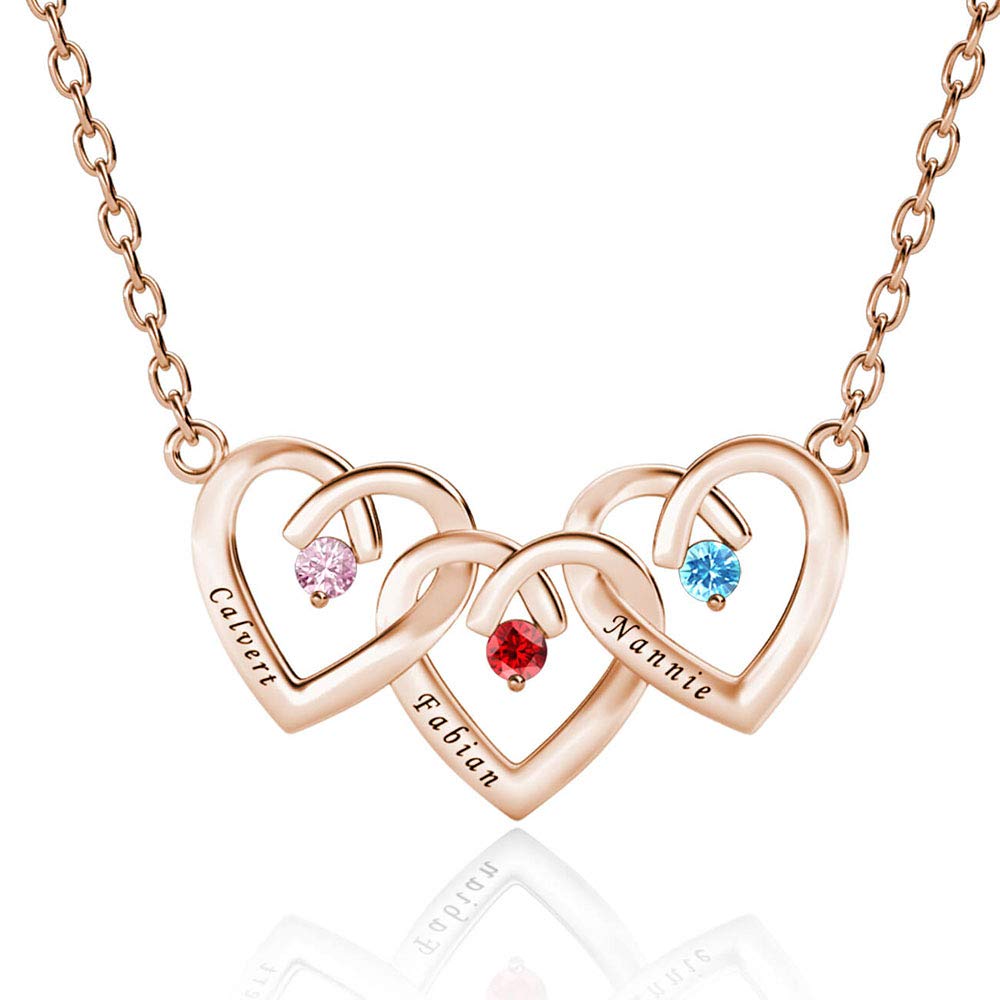 Personalized Name Necklace for Women - 10K, 14K & 18K Gold Heart Pendant Jewelry for Wife, Girlfriend, Mother, Daughter or Sister - Perfect Gift for Anniversary, Birthday, Valentine's Day & Special Occasions