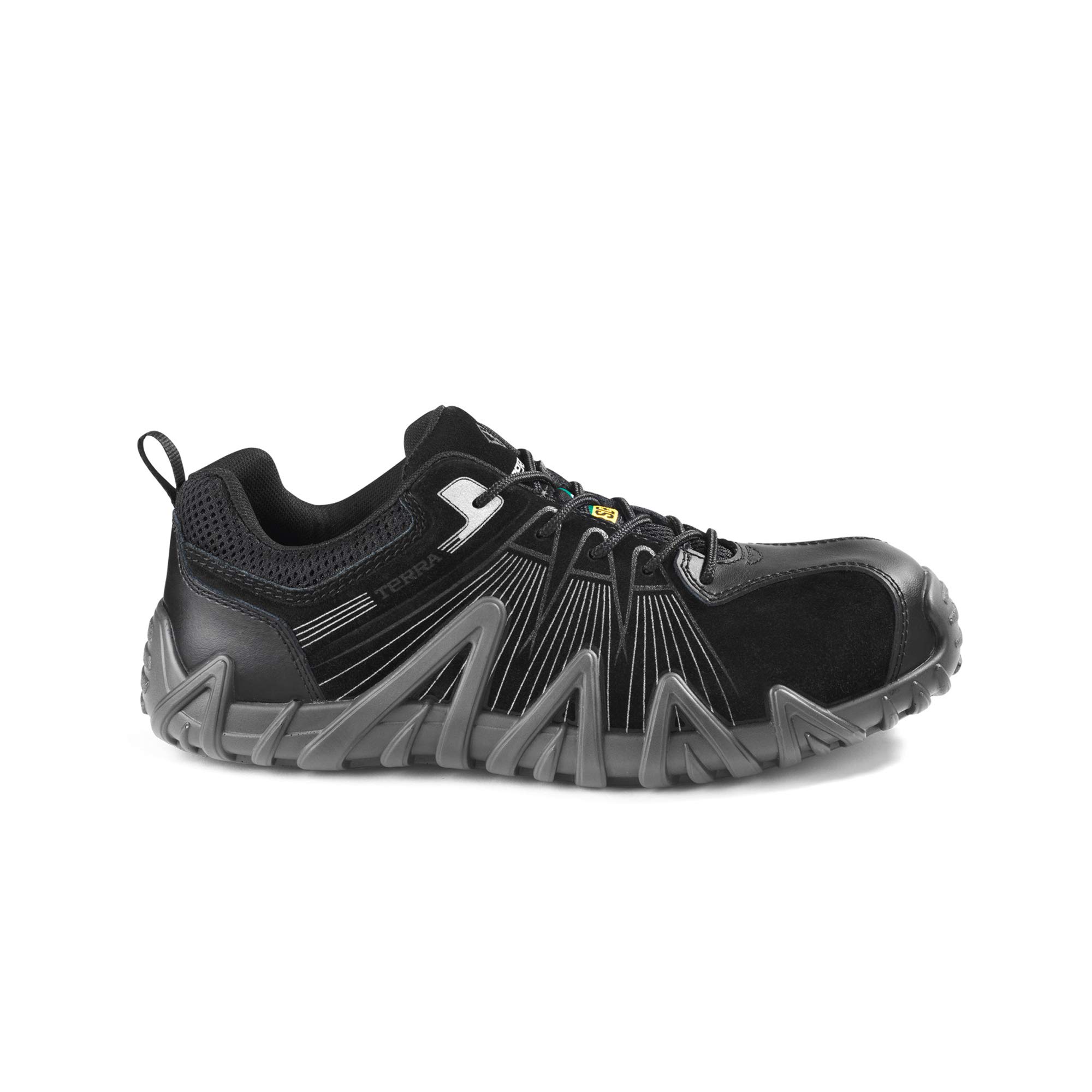 Terra Men's Spider X Low Composite Toe Athletic Safety Work Shoes - Lightweight Industrial Non-Slip Work Boots for Construction, Warehouse & Outdoor Jobs