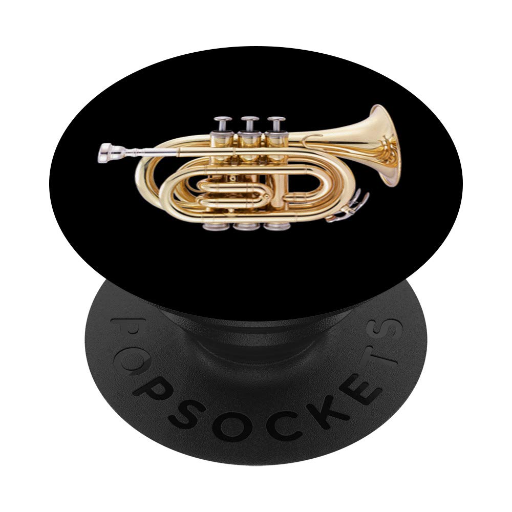 Trumpet PopSockets PopGrip - Interchangeable Phone Grip & Stand for iPhone, Samsung, Tablets - Perfect for Music Lovers, Bands & Trumpet Players