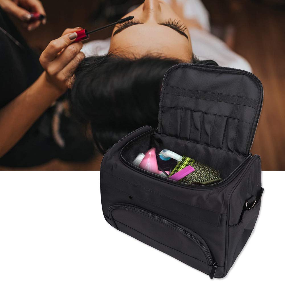 Professional Salon Barber Bag - Portable Hairstyling Case with Scissors & Comb Holder - Travel Cosmetic Organizer for Hairdressers, Stylists & Beauty Professionals - Perfect for Salon Work, Mobile Services & Travel