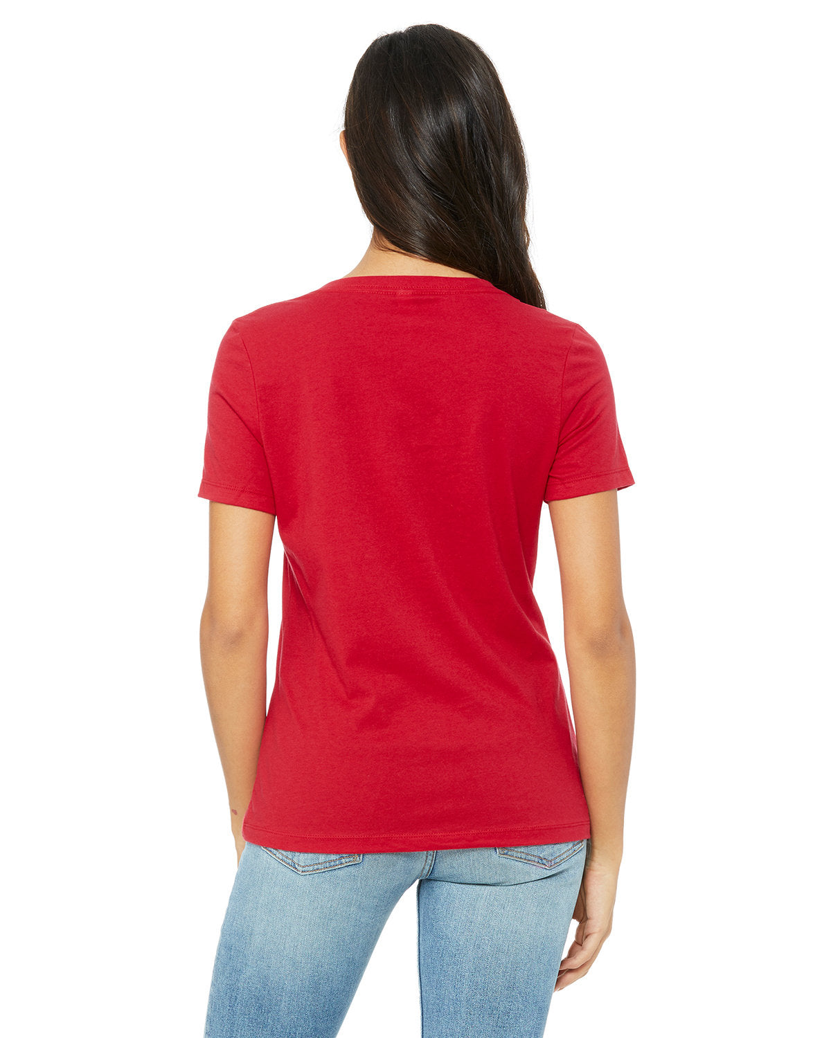 Bella + Canvas 6405 Women's Relaxed Fit Jersey V-Neck T-Shirt - Soft & Comfortable Casual Tee for Everyday Wear, Lounge, and Outfits