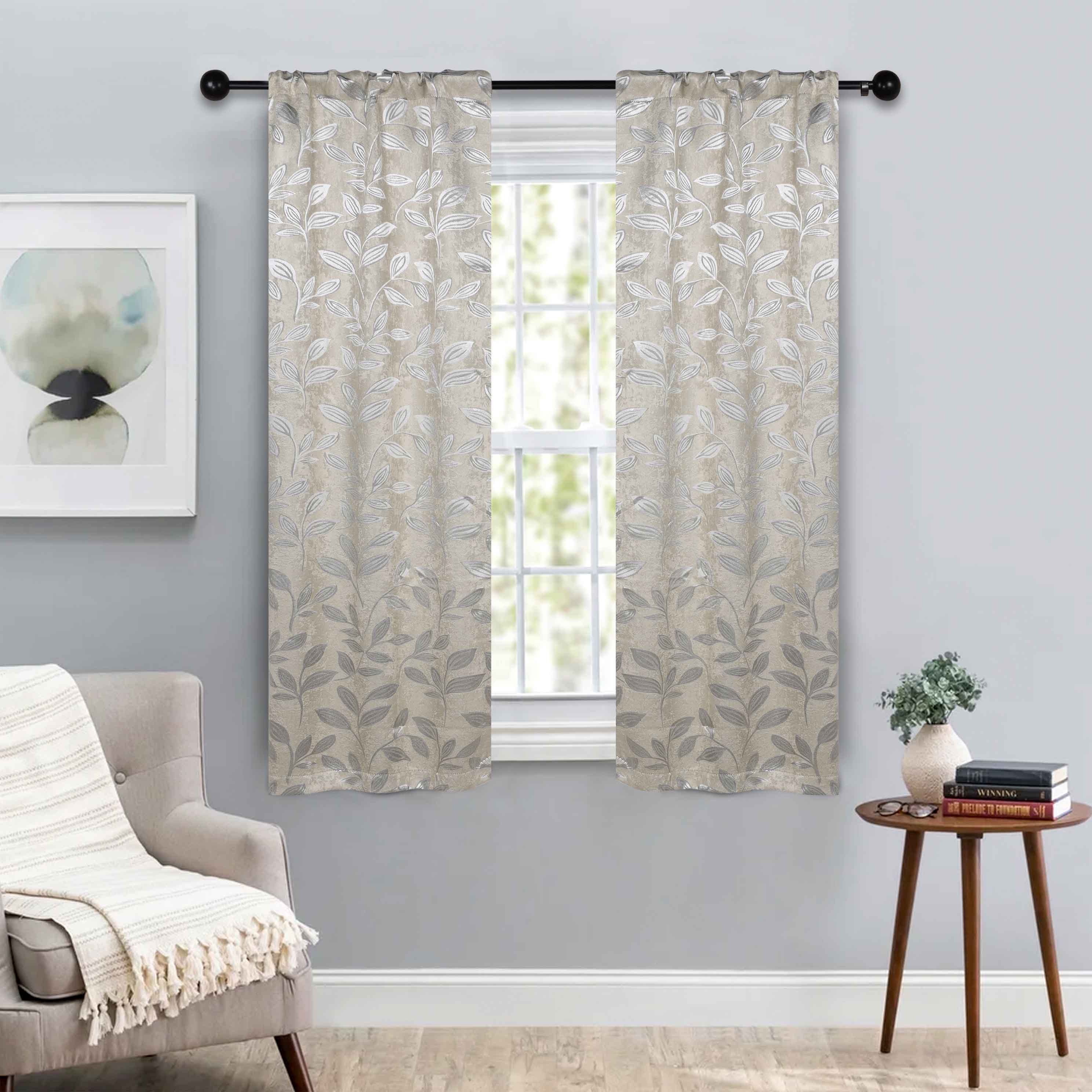 Blackout Curtains with Rod Pocket - Set of 2 Panels for Complete Room Darkening | Perfect for Bedrooms, Nurseries & Home Theater Light Blocking