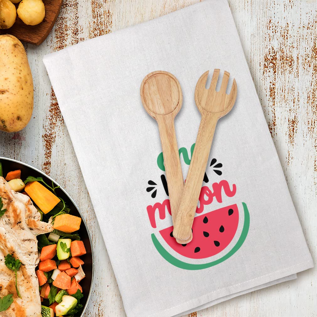 Melon & Fruit Print Kitchen Towels - Soft Flour Dish Towels for Summer Decor & Cleaning - Perfect for Mother's Day Gifts & Farmhouse Kitchen Decor - Ideal for Dish Drying, Hand Towels & Home Decor