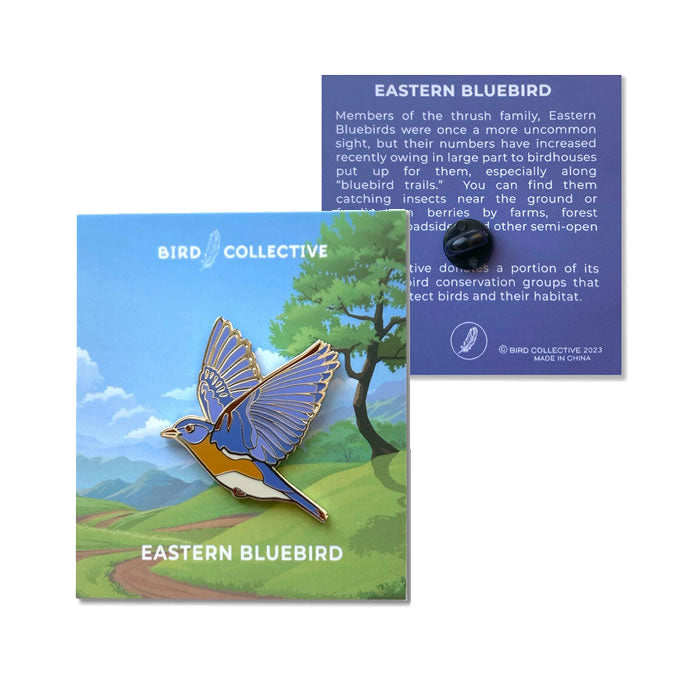 Bird Collective Northern Cardinal & Eastern Bluebird Enamel Pins - Handcrafted Bird Lover Collectibles for Hats, Jackets & Backpacks - Perfect for Nature Enthusiasts & Outdoor Adventures