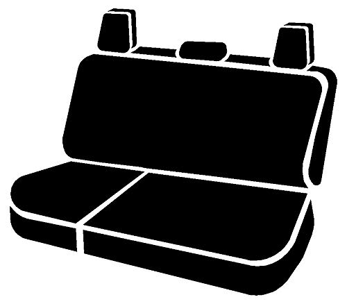 Fia TRS42-67 Gray Custom Fit Rear Seat Cover Split Cushion 60/40 - Saddle Blanket (Solid Gray) | Durable Car Seat Protector for Trucks & SUVs | Perfect for Pets, Kids & Outdoor Adventures