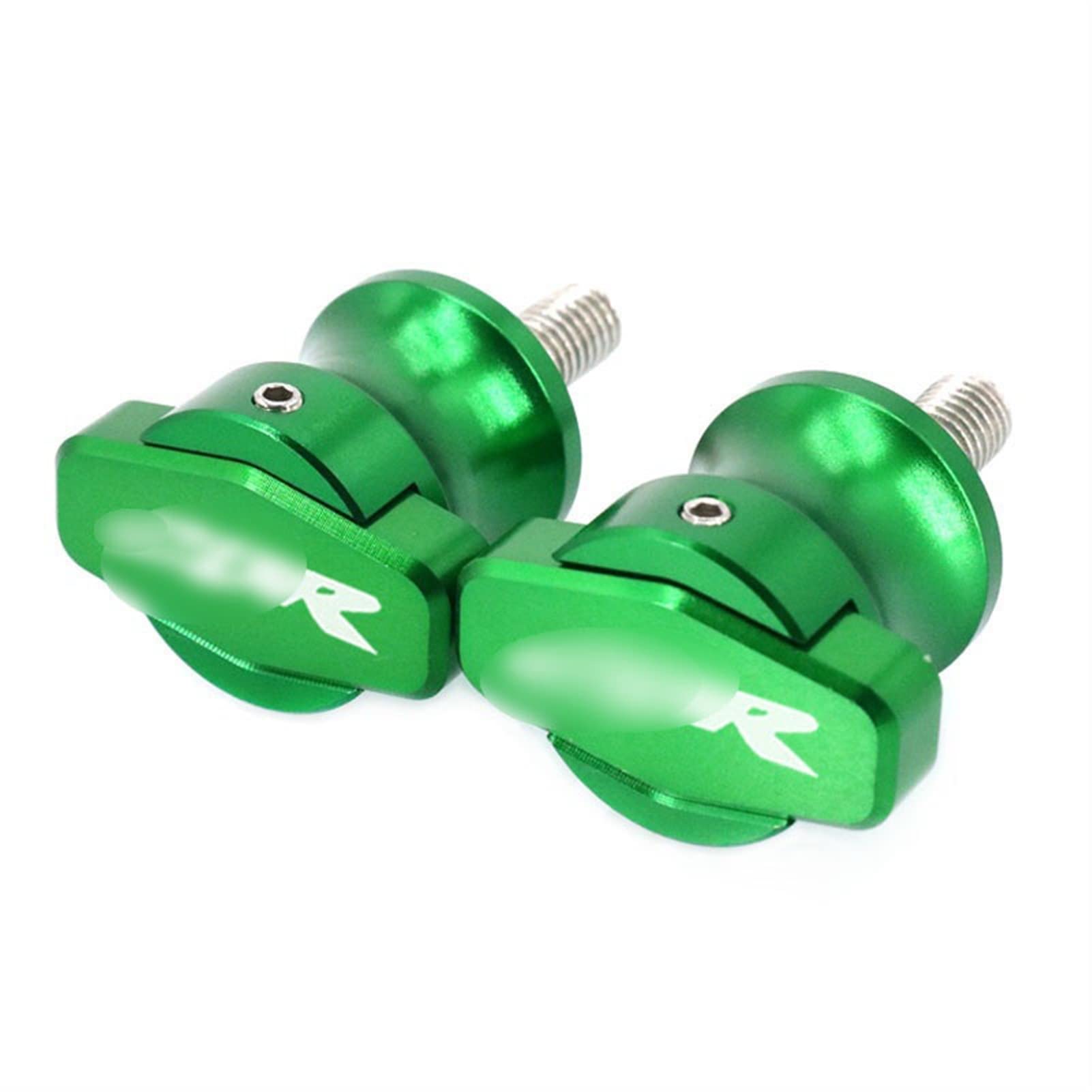 Frame Sliders for Honda CBR600RR 954RR 1000RR - 8MM Screws, Swingarm Spools, Crash Protectors (Green) - Motorcycle Frame Stands for Enhanced Safety and Protection