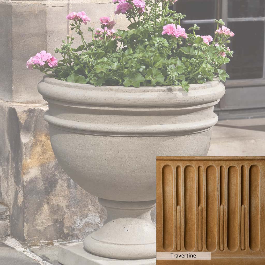 Campania International Montgomery Urn - Elegant Garden Urn for Outdoor Decor, Memorials & Planters | Perfect for Patios, Cemeteries & Home Landscaping