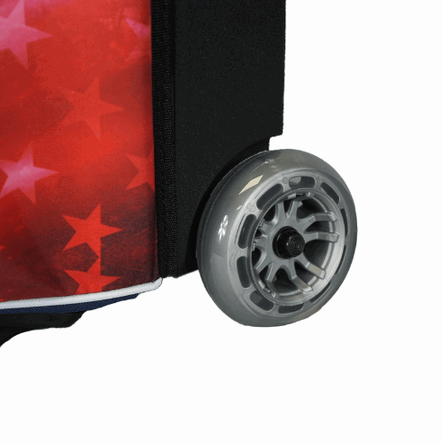 ELITE Basic Triple Roller Bowling Bag - Red, White & Blue Freedom Design | Perfect for League Play, Tournaments & Travel