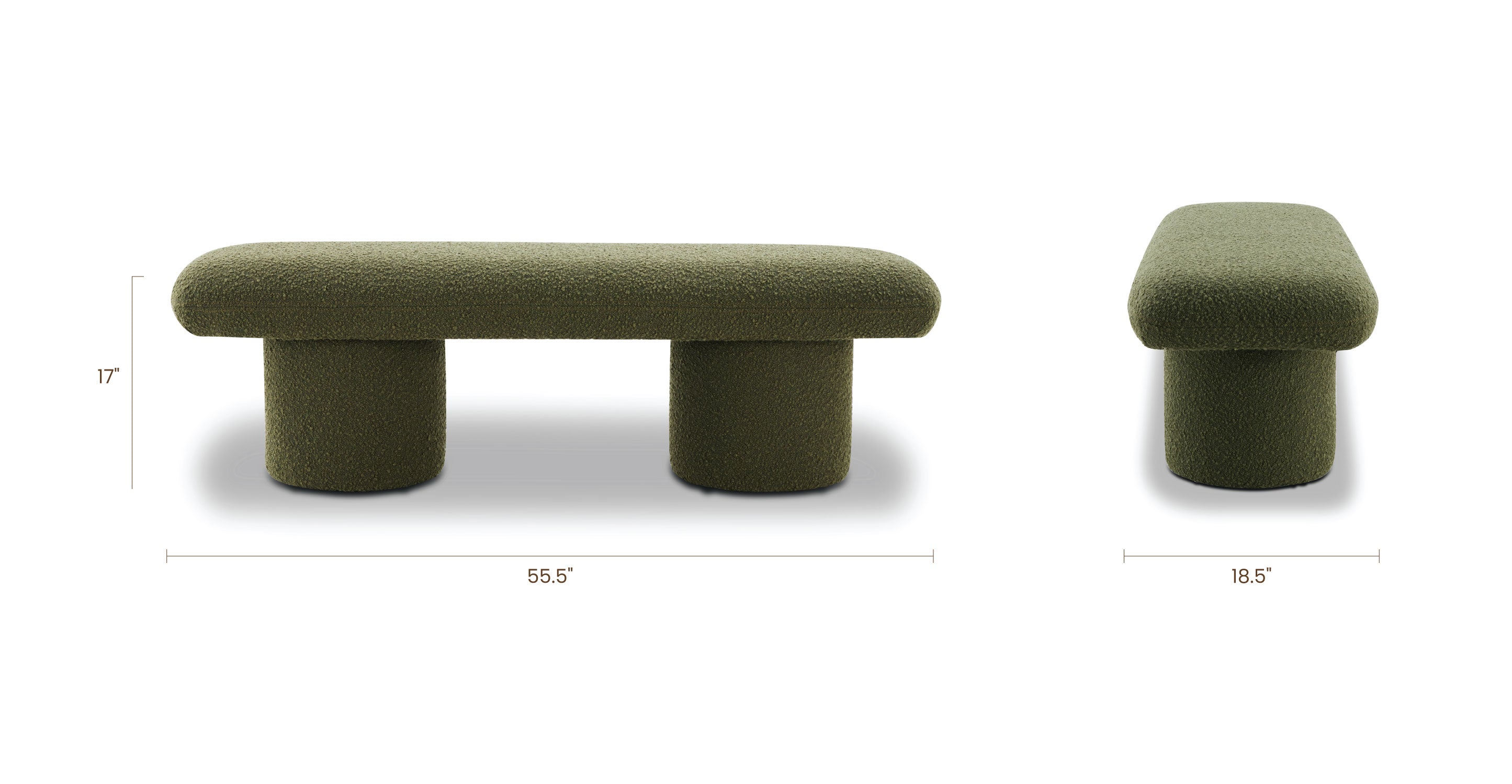 Este Wooden Bench - Modern & Sturdy Outdoor/Indoor Bench for Patio, Garden, Deck, or Entryway - Perfect for Relaxing, Lounging, and Adding Style to Any Space