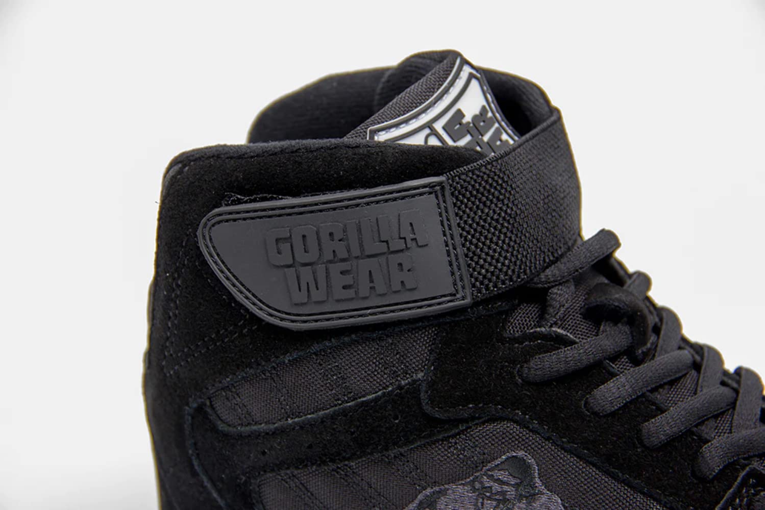 GORILLA WEAR Perry High Tops Pro Weightlifting Shoes for Squats, Deadlifts & Powerlifting - Men's & Women's Cross Training Gym Shoes in White - Perfect for Olympic Lifting, CrossFit & Strength Training Workouts