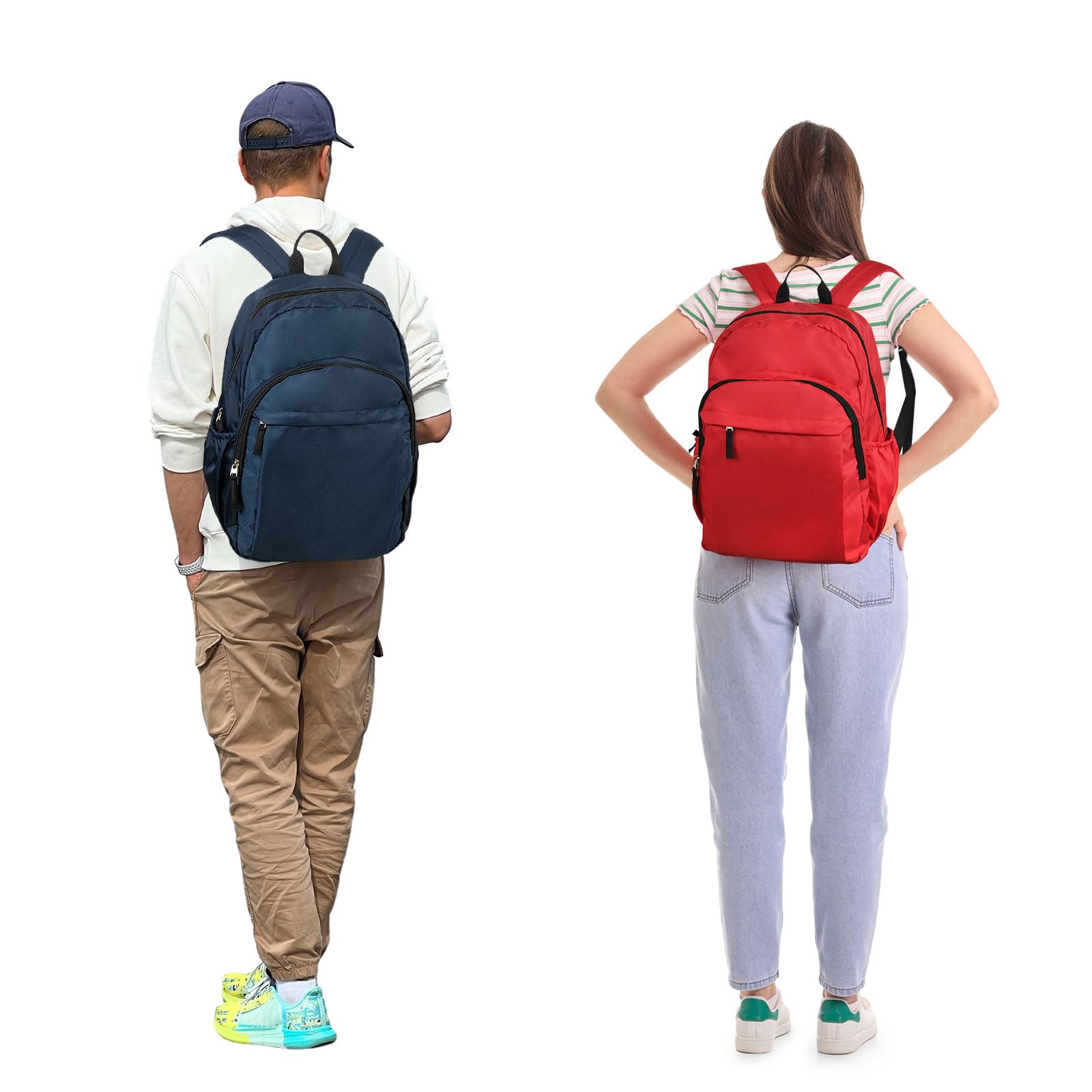 15.6 Inch Water Resistant Travel Backpack for Men & Women - Lightweight Laptop Backpack for School, College, Work & Airplane Carry-On (Grey) - Perfect for Daily Commute, Business Trips & Outdoor Adventures