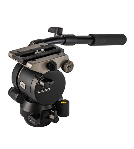 Libec HS 150M Professional Video Tripod - Heavy Duty Aluminum Tripod with Fluid Head for DSLR & Camcorders - Perfect for Film Making, Live Streaming & Photography