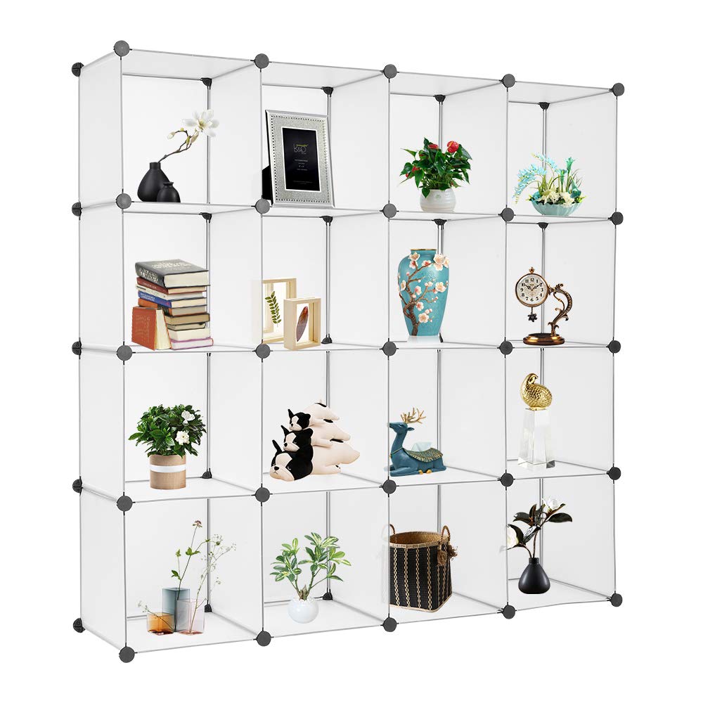 16-Cube Storage Organizer - Mytunes Cube Bookcase Shelf for Closet, Books & Home Organization | Perfect for Bedroom, Living Room & Office Storage