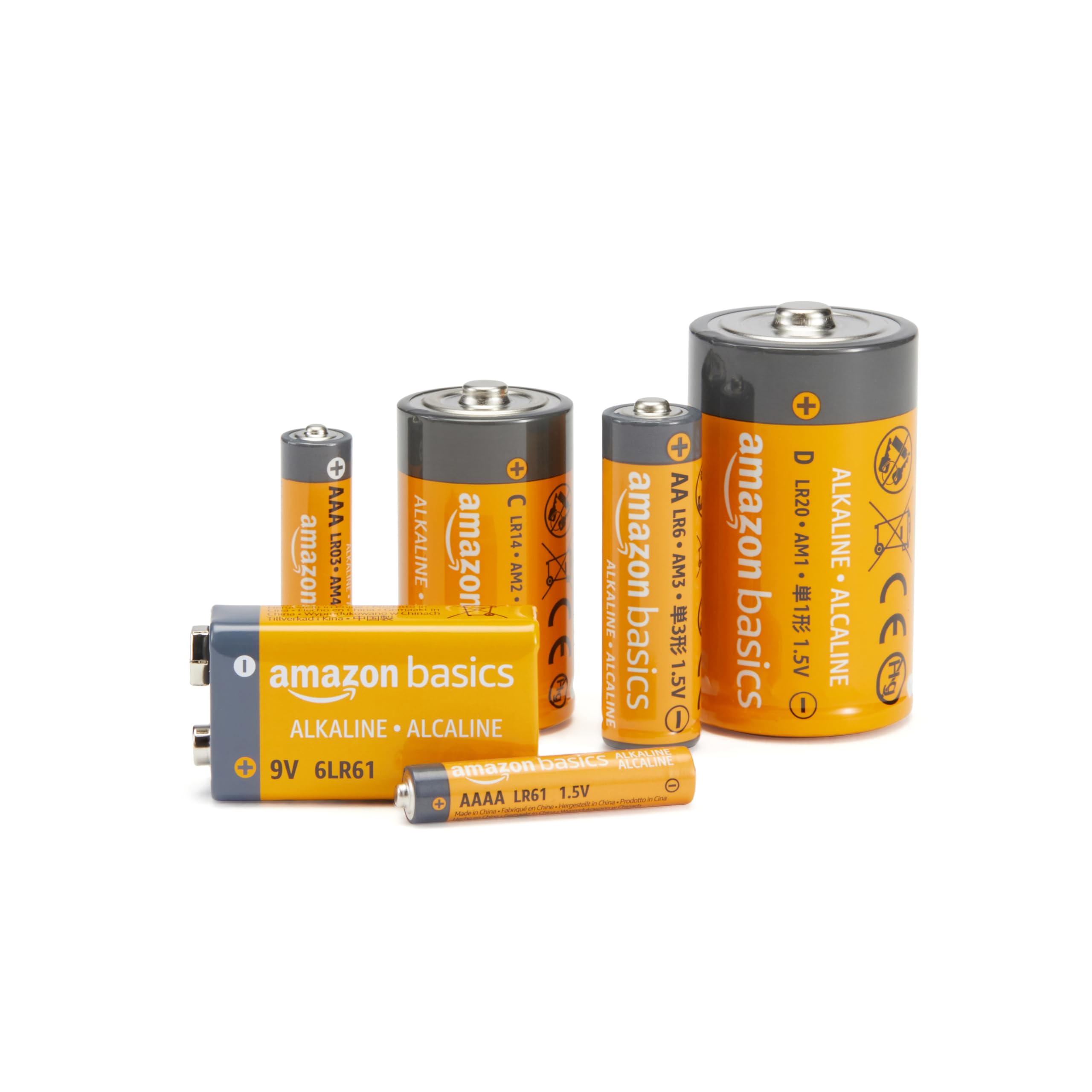 Amazon Basics 12-Pack AA Alkaline Batteries 1.5V - Long Lasting Power for Toys, Remote Controls, Flashlights & Electronics (12 Count)