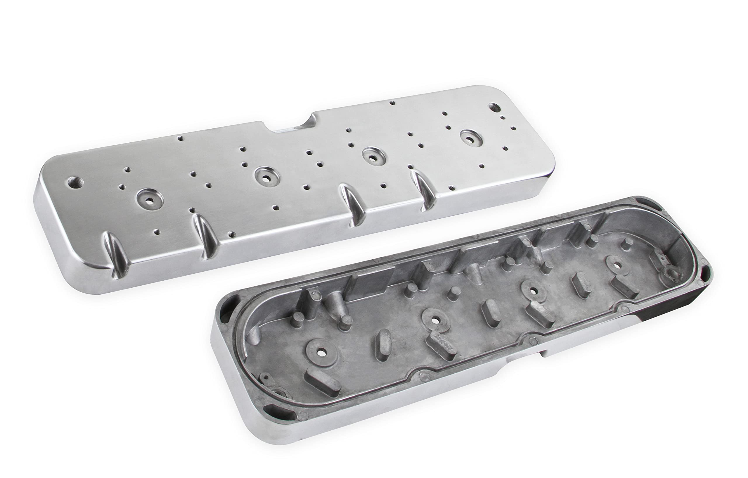 HOLLEY Valve Cover Adapter Plates - Pair for Chevy Small Block Engines | Compatible with 1955-1986 Models | Perfect for Engine Upgrades & Performance Builds