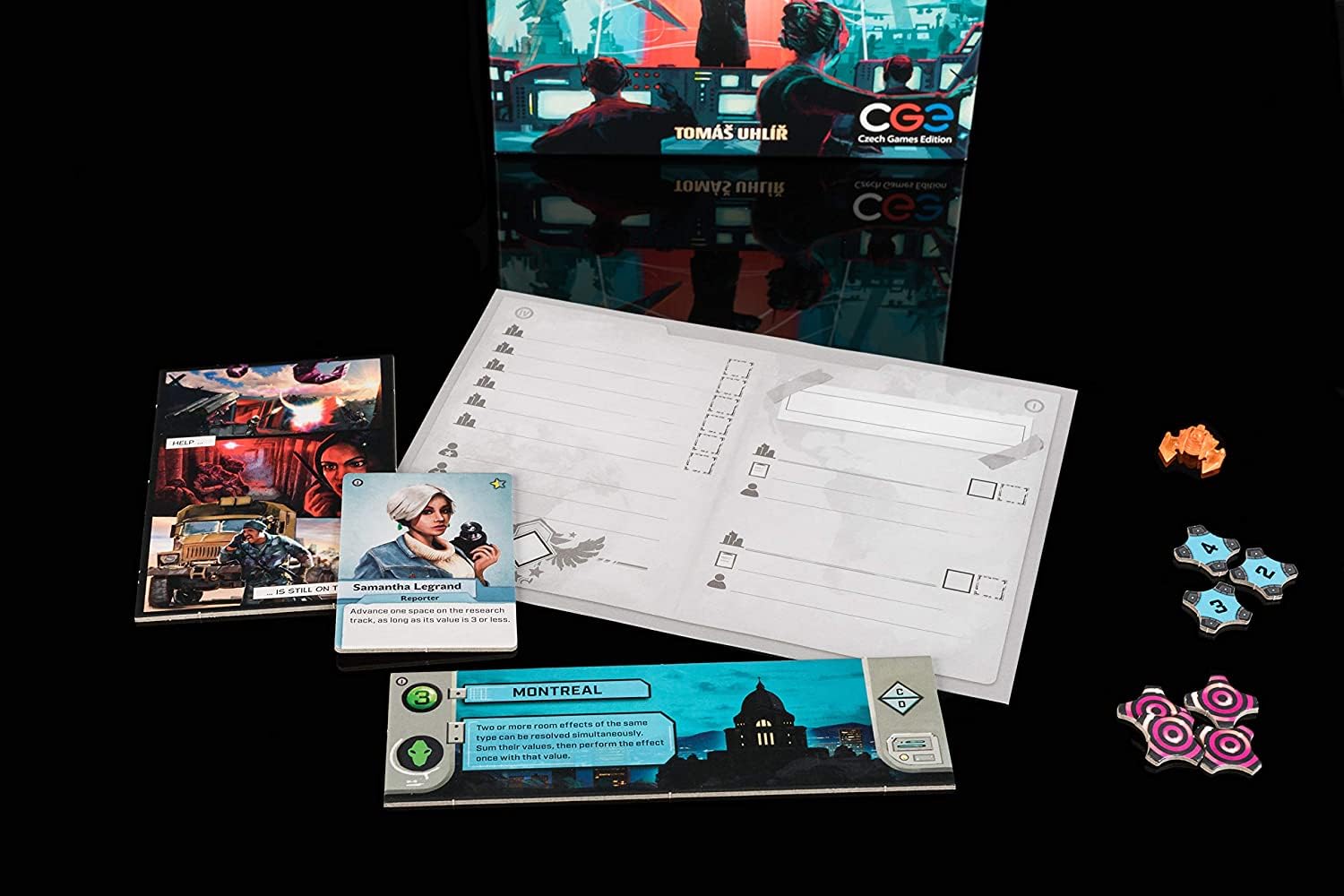 Under Falling Skies Board Game by Czech Games Edition - Cooperative Sci-Fi Strategy Game for Family Game Night & Friends Gatherings