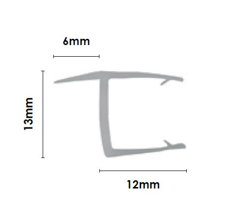 PVC Hinge Gap Water Seal 2100mm - Weatherproof Door & Window Seal for Home & Office - Perfect for Bathroom, Kitchen, and Exterior Doors