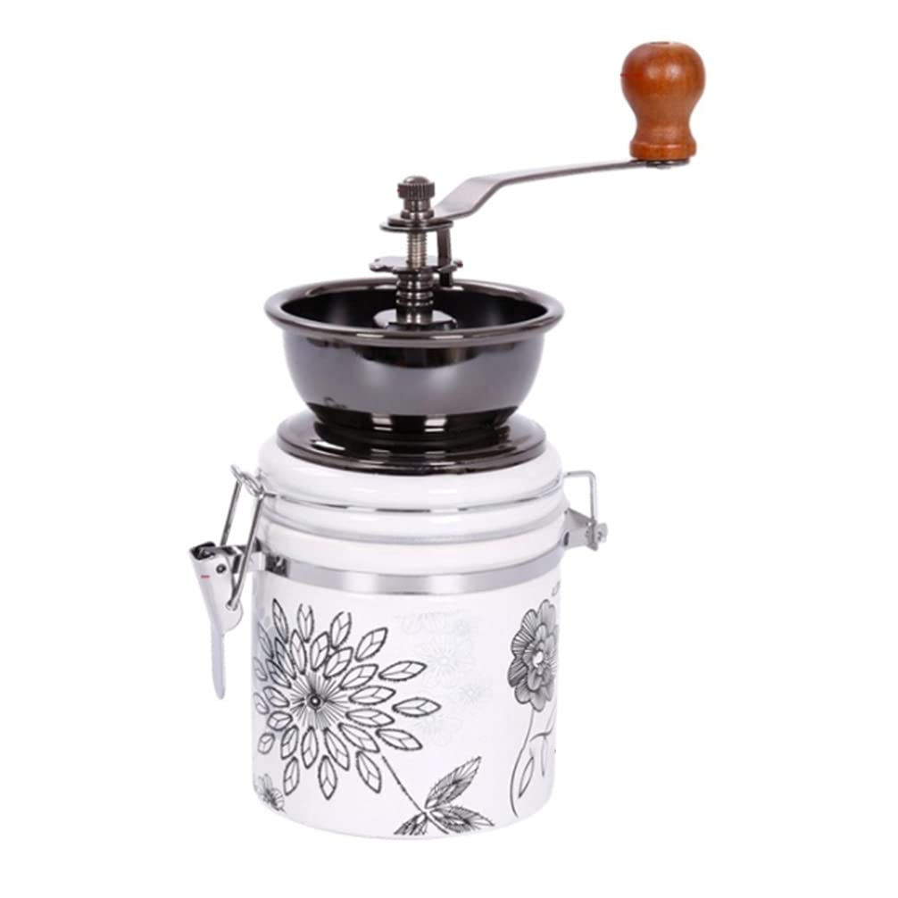Premium Ceramic Burr Manual Coffee Grinder for Espresso, Drip Coffee & French Press - Adjustable Coarse to Fine Grind for Fresh Ground Beans - Perfect for Home, Office & Travel Use