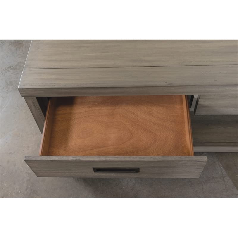 Riverside Furniture Riata Modern Contemporary Wood Coffee Table in Gray Wash - Stylish Living Room Centerpiece for Home Decor
