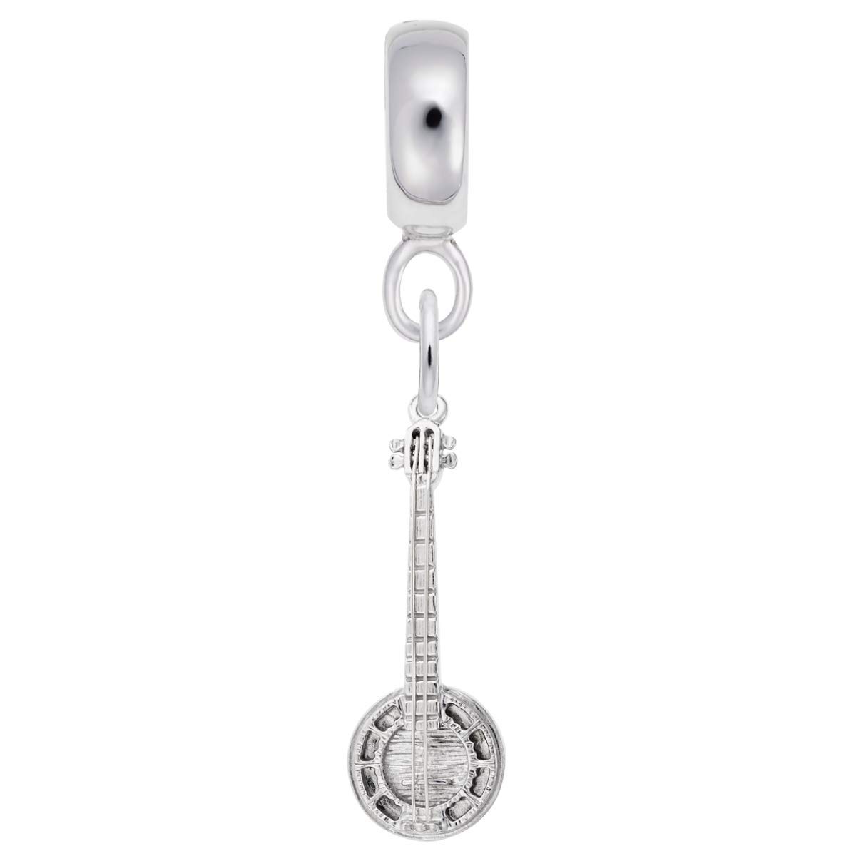 Banjo Charm Dangle Beads for Jewelry Making - DIY Bracelet & Necklace Charms - Perfect for Handmade Gifts, Boho Style Accessories, and Music Lover Crafts