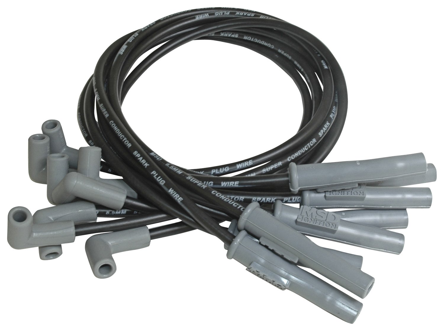MSD 31323 Super Conductor Spark Plug Wire Set - High Performance Ignition Wires for Cars, Trucks & SUVs - Improve Engine Power & Fuel Efficiency - Perfect for Racing, Off-Road & Daily Driving
