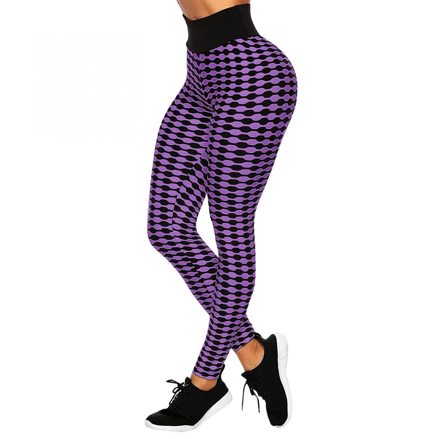 Women's High Waist Yoga Pants with Pockets - Tummy Control Workout Leggings, Quick Dry & Stretchy for Running, Gym & Lounge Wear