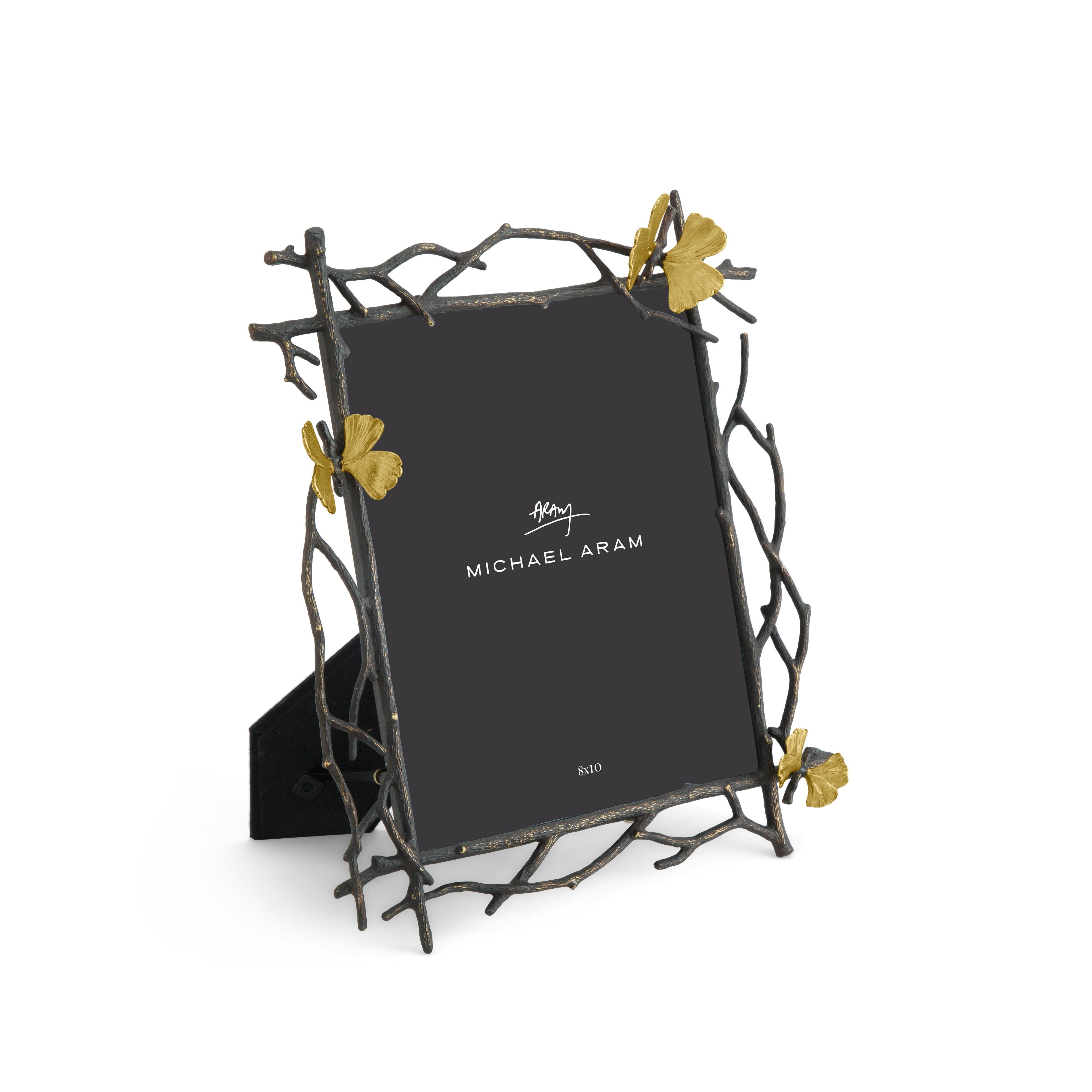 Butterfly Ginkgo Picture Frame - Elegant Home Decor for Wall Art, Photo Display, and Gift Giving - Perfect for Living Room, Bedroom, and Office Decorations
