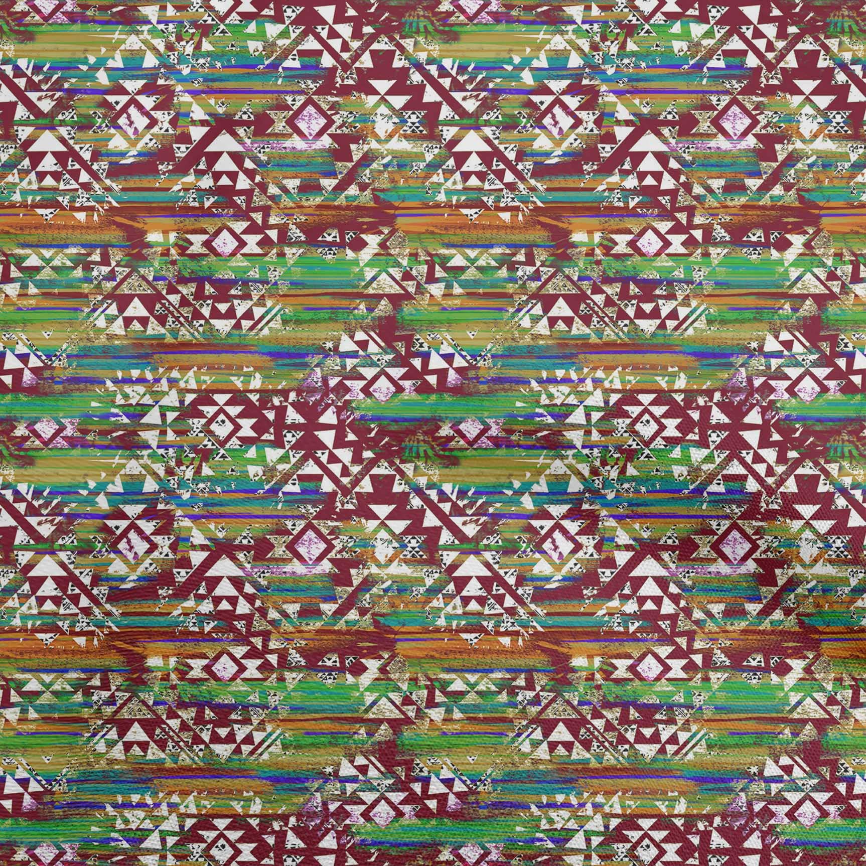 Rayon Tribal Print Fabric - 56