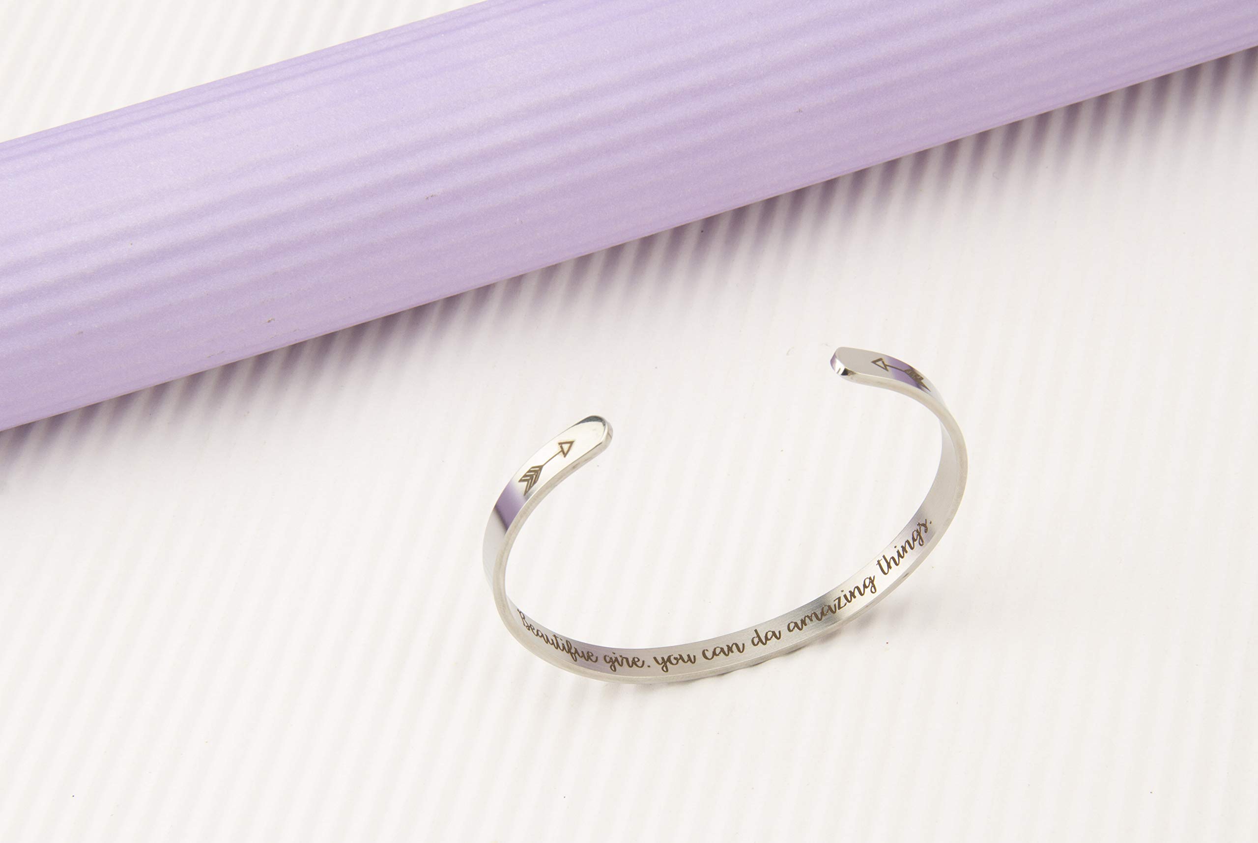 ANKINGPiiN Inspirational Bracelets for Women & Men - Motivational Birthday Gift, Friendship Jewelry with Personalized Mantra - Comes in Gift Box - Perfect for Daily Wear, Special Occasions & Thoughtful Gifting