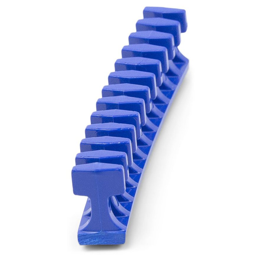Centipede® Curved 12.5 x 100 mm Blue Flexible Crease Glue Tabs - Perfect for Bookbinding, Scrapbooking & DIY Paper Crafts