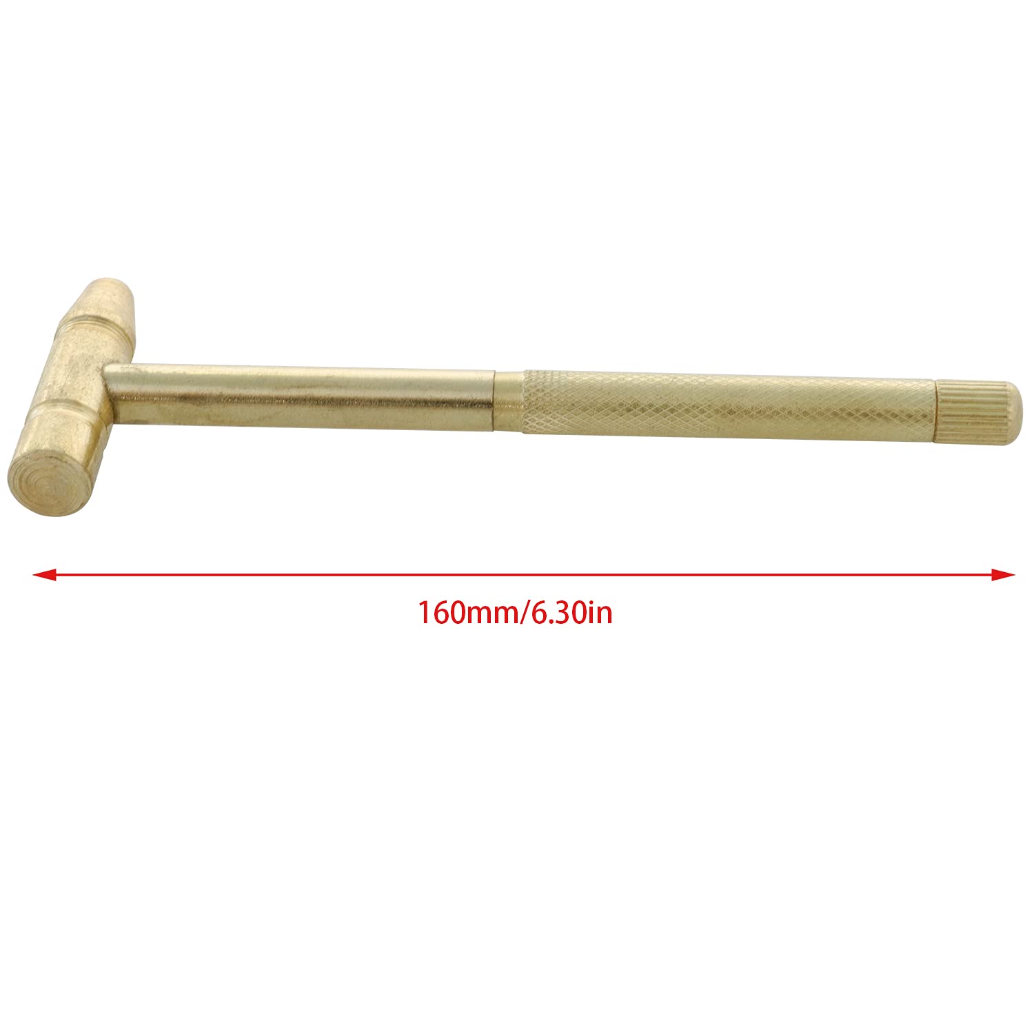 6-in-1 Micro Golden Copper Hammer - Mini Multifunctional Craft Tool for Watch Repair, Jewelry Making & Nut Cracking | Precision Screwdriver for Watchmakers, Jewelers & DIY Enthusiasts | Perfect for Delicate Crafts, Home Repairs & Gourmet Walnut Opening