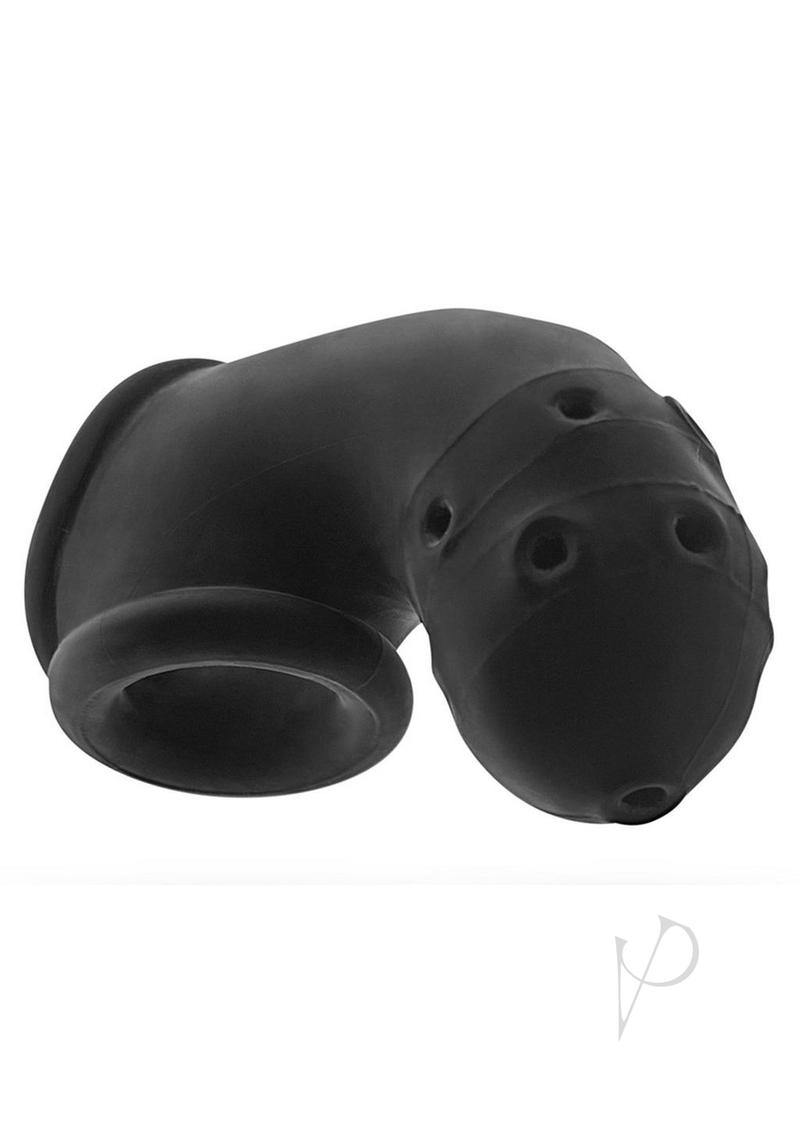 Airlock Air Lite Vented Silicone Chastity Device - Black Ice Color | Breathable & Comfortable Adult Toy for BDSM, Couples Play & Long-Term Wear
