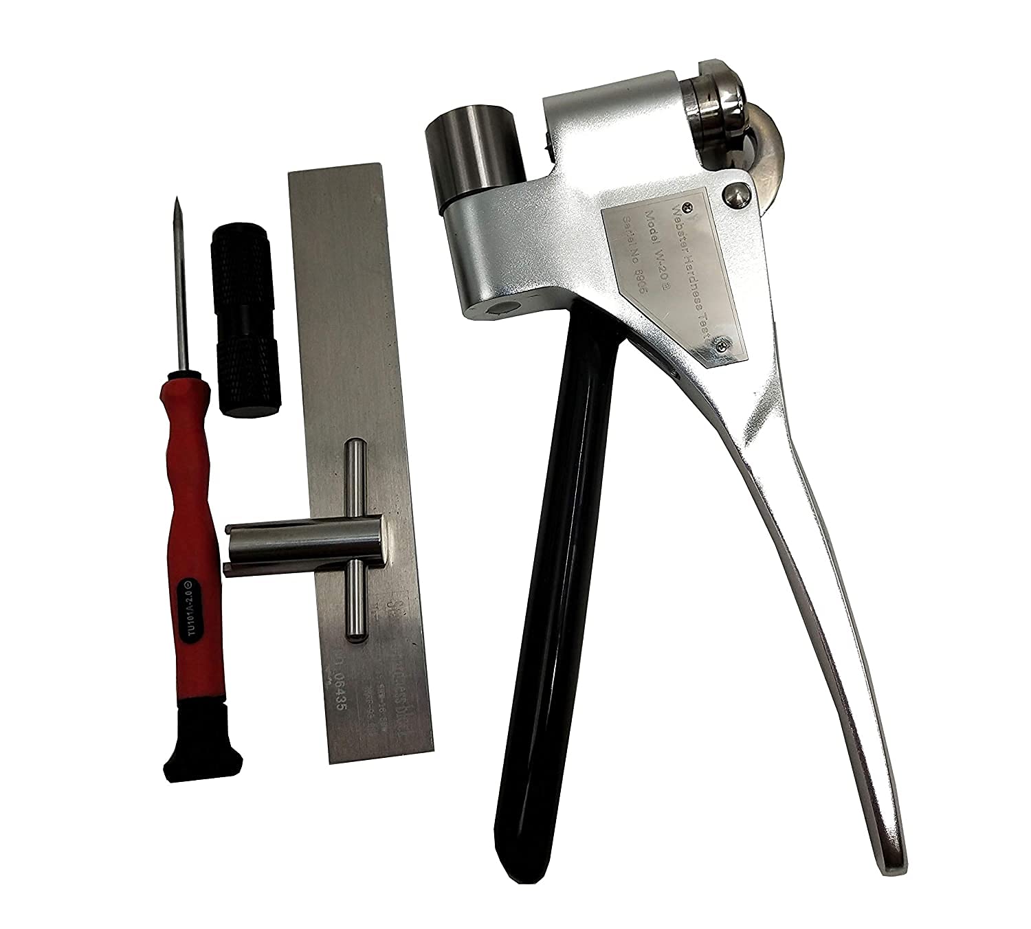 Webster Hardness Tester Meter Gauge - 25-110HRE Range for Aluminum Alloy Testing, 0.6-13mm Thickness & >10mm Inner Diameter - Ideal for Metal Quality Control in Manufacturing & Engineering Applications
