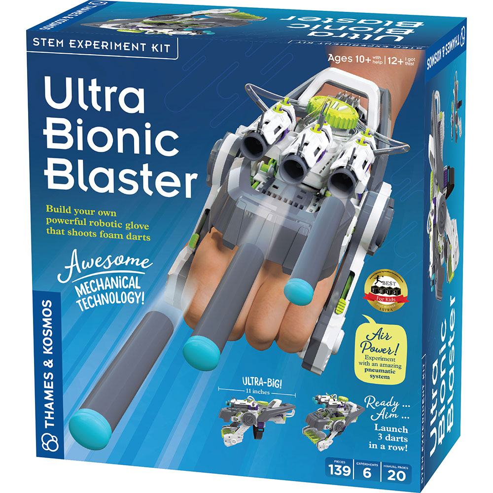 Ultra Bionic Blaster - High-Powered Foam Dart Blaster Toy for Kids & Adults - Perfect for Outdoor Play, Nerf Battles & Backyard Games