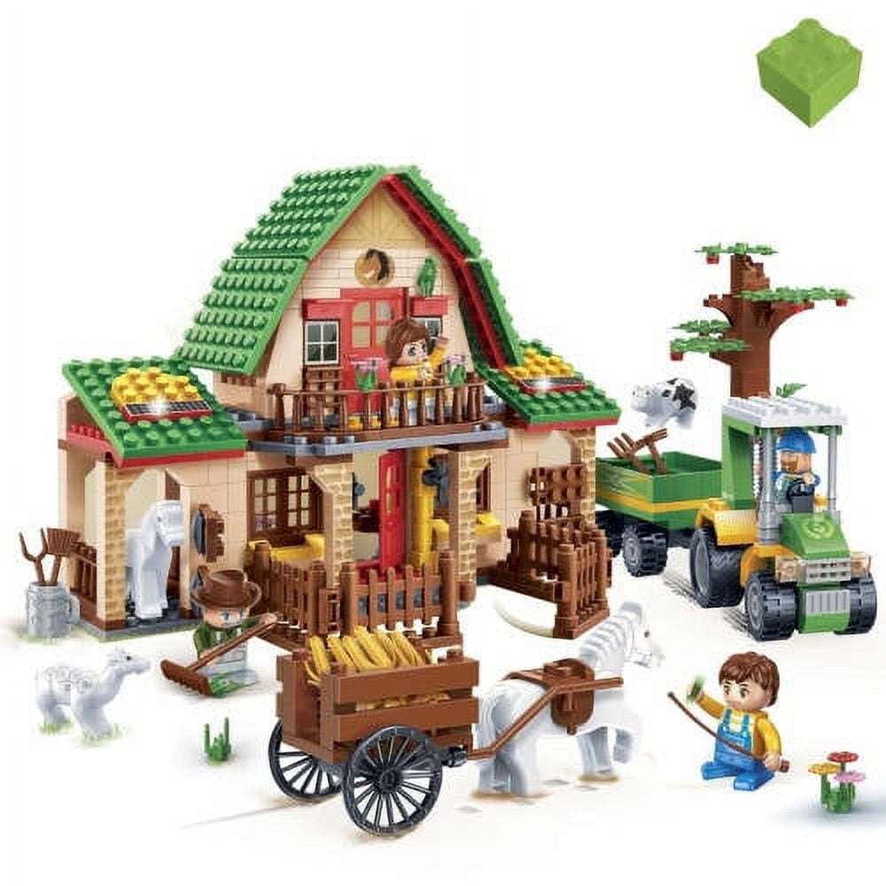BanBao Eco Farm Town Building Set - 541PCS Farm City Adventure Toy for Kids | STEM Educational Construction Blocks | Perfect for Creative Play & Farm-Themed Learning Activities