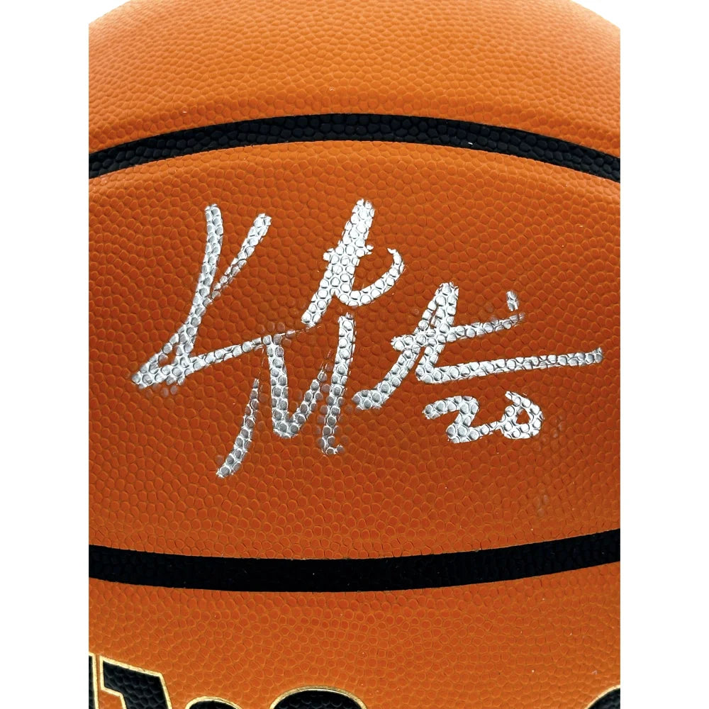 Kate Martin Signed Wilson Basketball - Las Vegas Aces & Iowa Hawkeyes Autograph with COA - Perfect for Sports Memorabilia Collectors and Fans