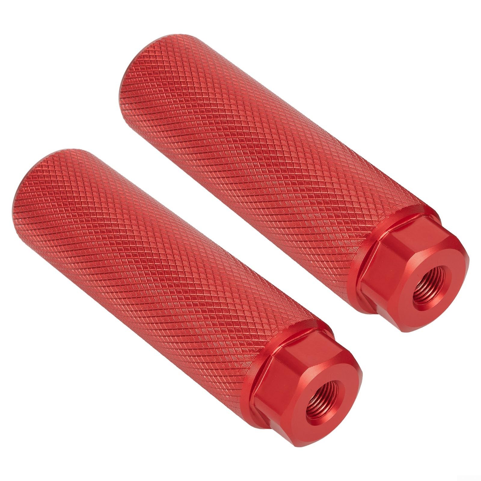 Durable Aluminum Alloy Bike Pegs with Non-Slip Grooves for Road & Mountain Bikes - Perfect for Stunt Riding, BMX Tricks, and Urban Commuting (Black)