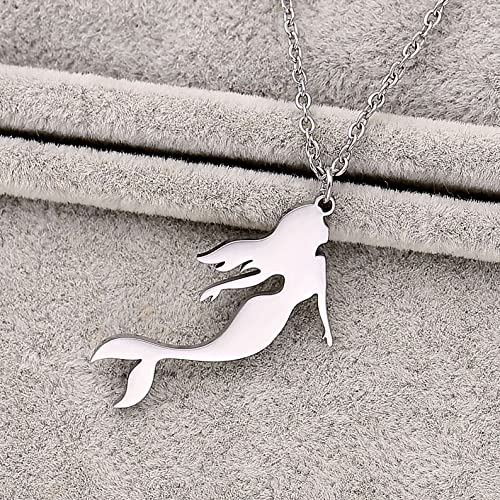 Mermaid Music Jewelry Box for Girls - 3-Piece Mermaid Jewelry Gift Set with Music Box, Necklace & Bracelet - Perfect for Birthday Gifts, Christmas Presents & Little Mermaid Lovers
